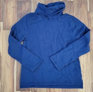 Navy blue medium weight turtleneck